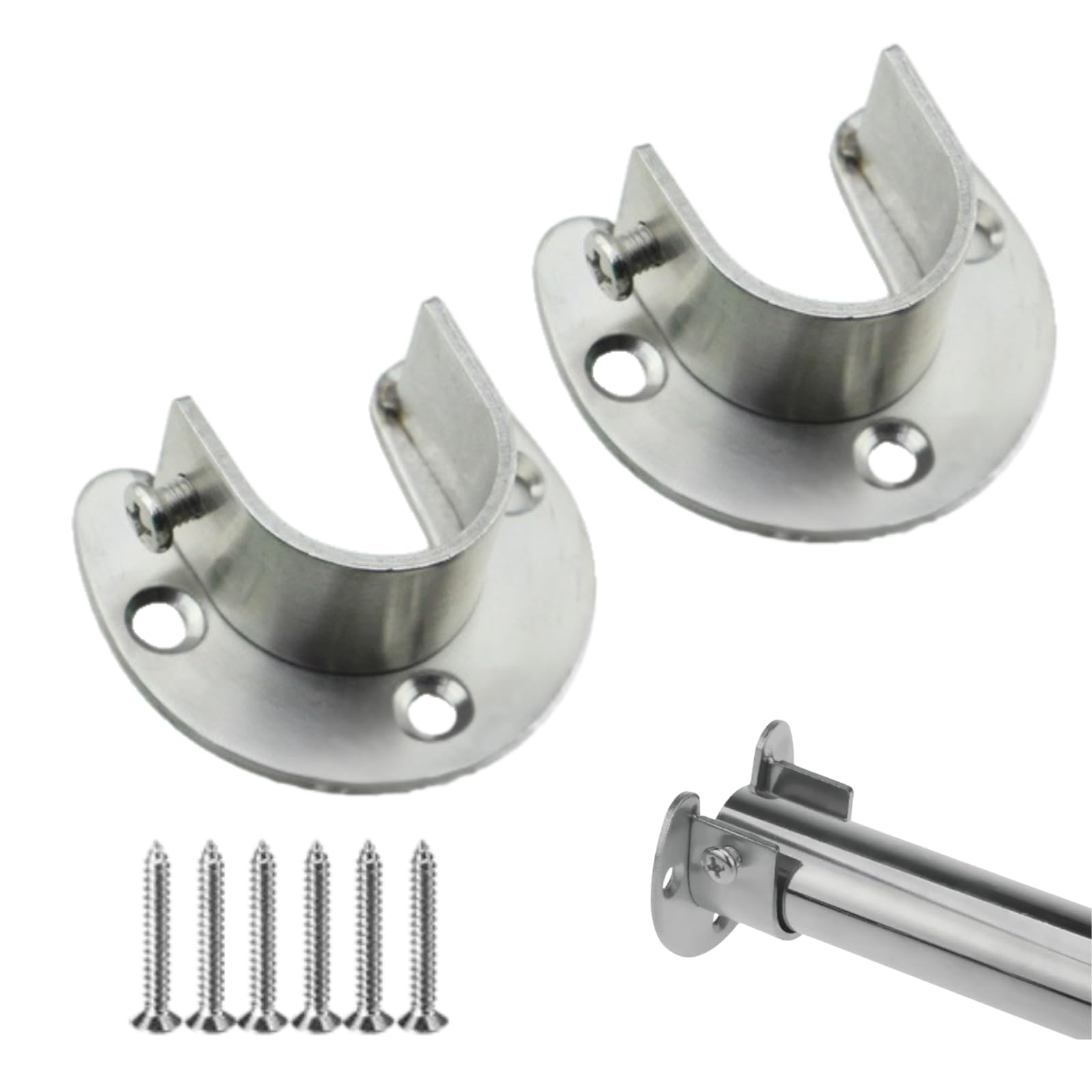 Amazon｜HAPPY SUGAR フランジソケット 物干し 竿受け 物干しフック